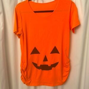 EUC Maternity Jack-O-Lantern shirt costume